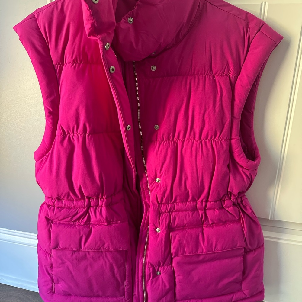 Vibrant Pink Puffer Vest